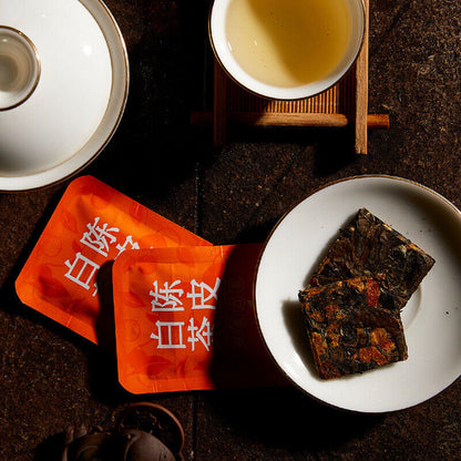 Fuding Old White Tea Chen Pi Shou Mei Small Square Slice Small Biscuit Tea Cake