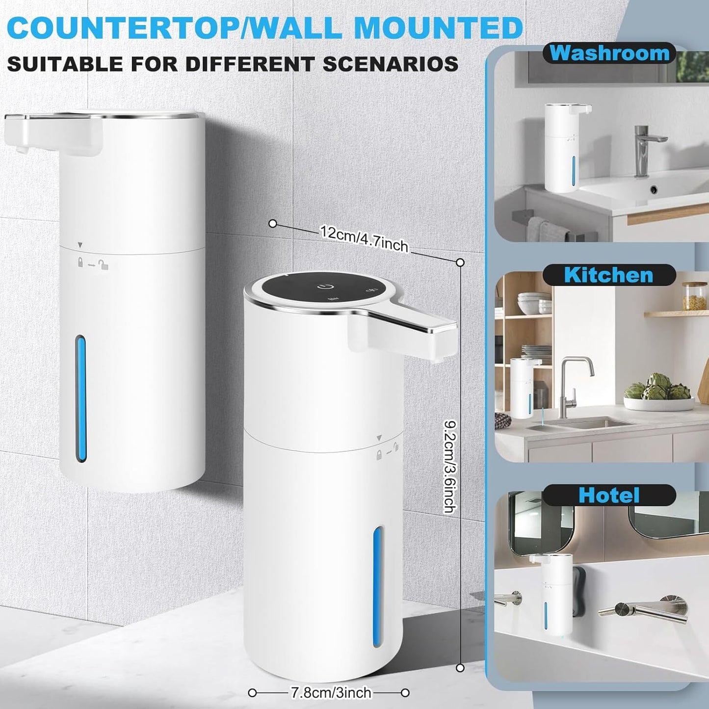 14oz Automatic Soap Dispenser Touchless Liquid Vertical Hand Soap Dispenser