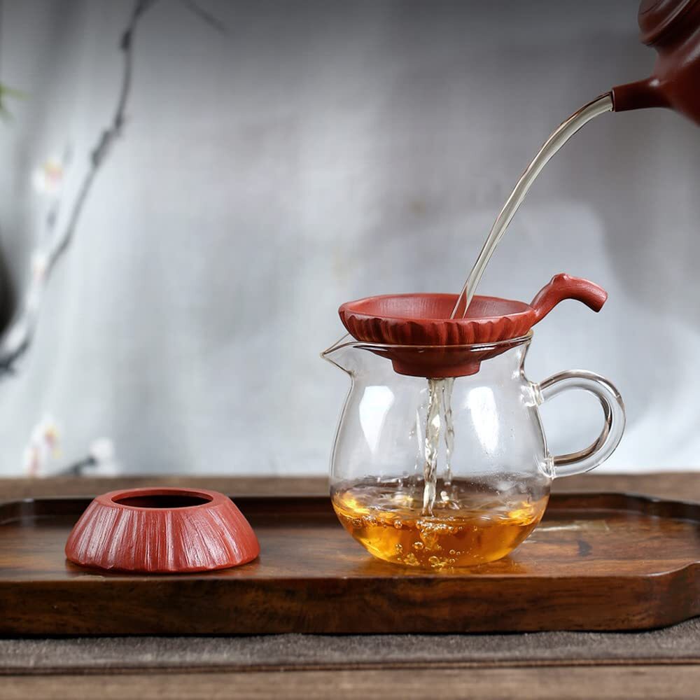 9.7cm Yixing Purple Sand Tea Ceremony Tea Filter Kung Fu Tea Set Strainer