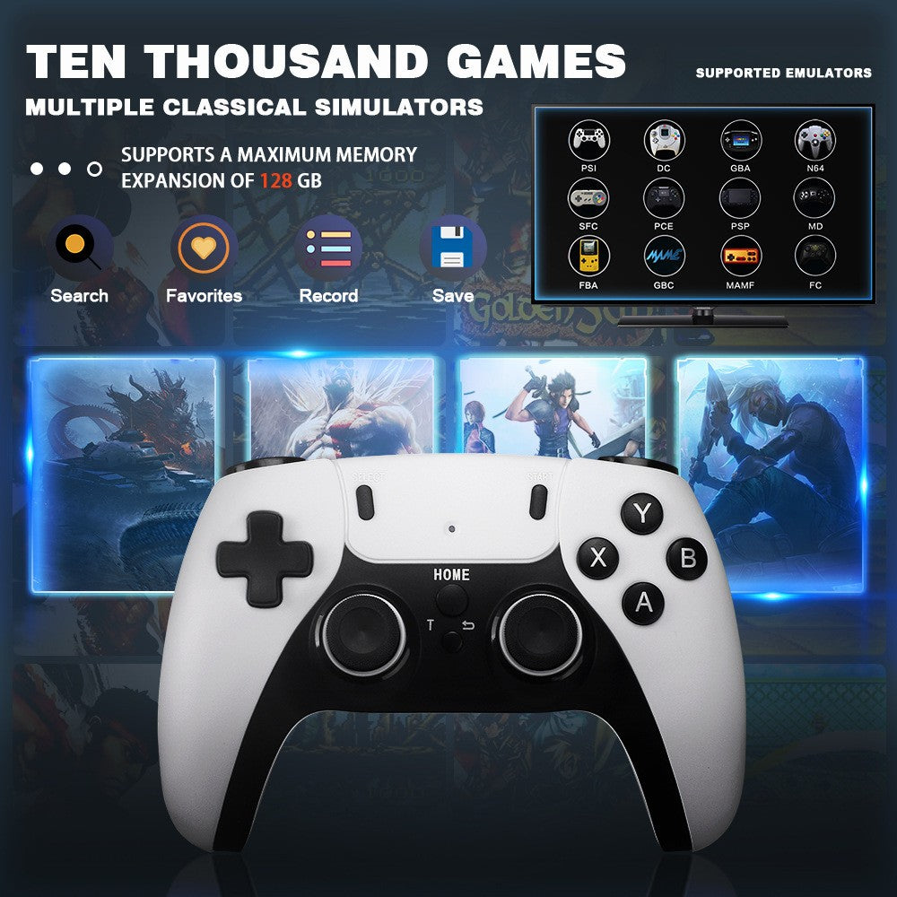 P5 PRO 4K HD Retro Game Stick Dual 2.4G Wireless Controllers,TV Emulator Console