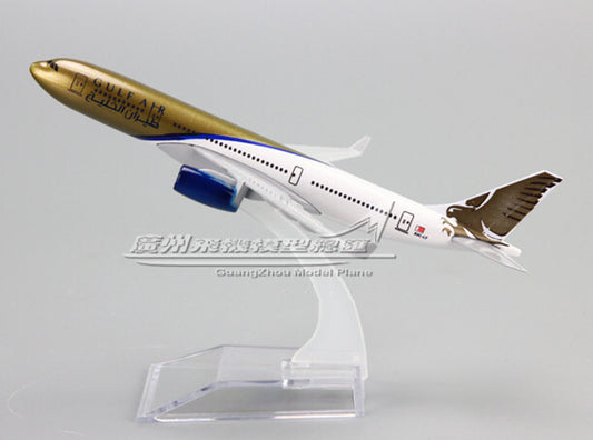 16cm Gulf Air AIRBUS A330 Passenger Airplane Aeroplane Diecast Aircraft Model
