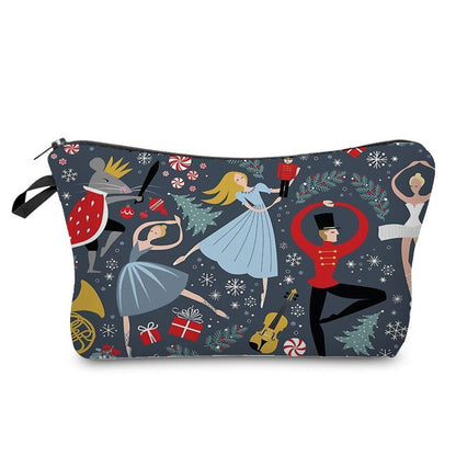 Makeup Bags Dancer Print Cosmetic Case Toiletries Organizer Traveling Polyester