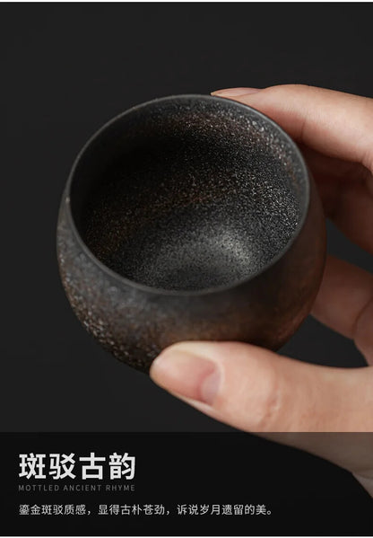 Handmade Rough Ceramic Teacup Kung Fu Teaware Accessories Stoneware Tea Cup