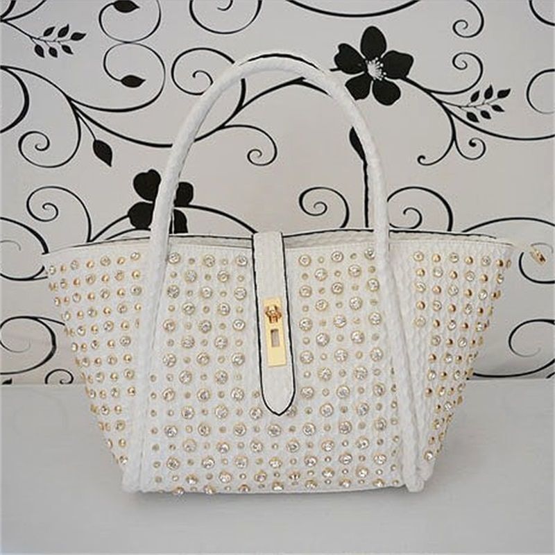 Handbag Diamond Dumpling Bag Shoulder Messenger Purse Rhinestone Handbag 1 PC