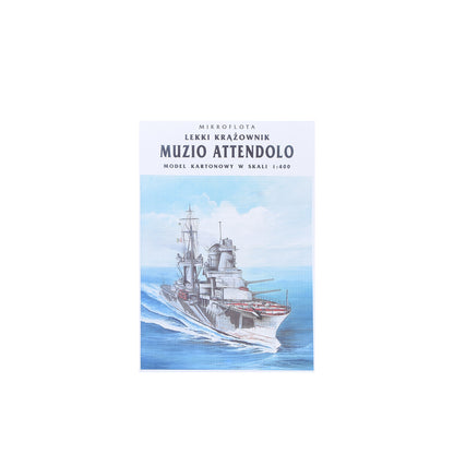 1/400 Scale Italy Muzio Attendolo Light Cruiser Paper Model Puzzle Kit