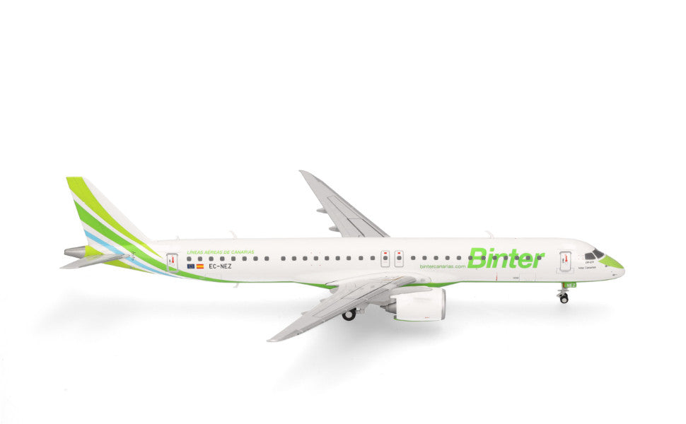 1:200 Herpa Binter Canarias Embraer ERJ-195-E2 Passenger Airplane Diecast Model