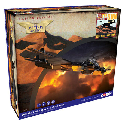 1:72 Corgi Junkers Ju-88C-6, Gerhard Böhme, Catania,Sicily Fighter Diecast Model