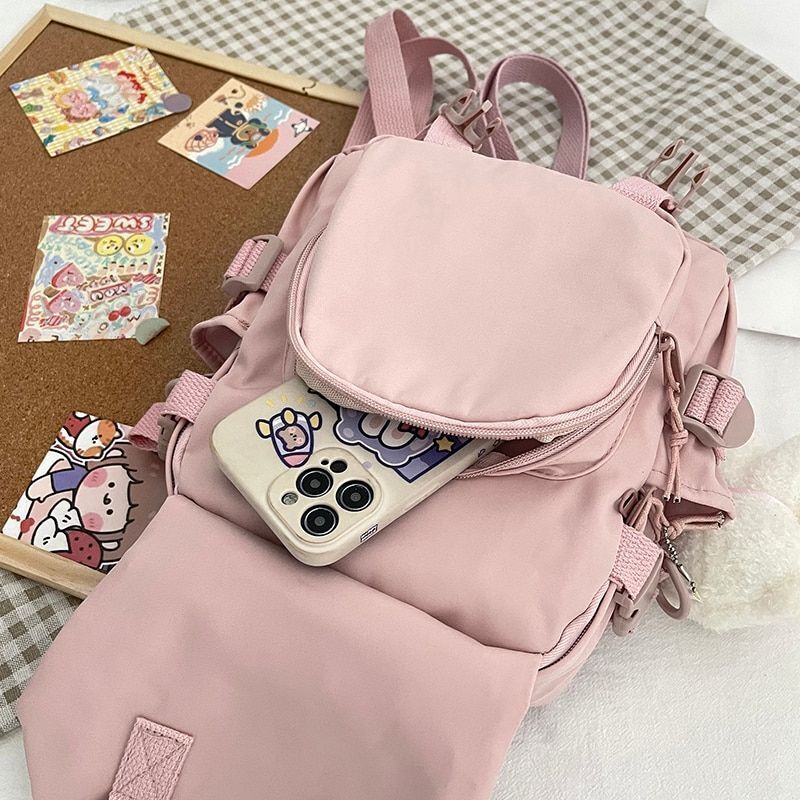 Multi-Function Small Backpack Traveling School Bags Mini Shoulder Bag 22*7*26 CM