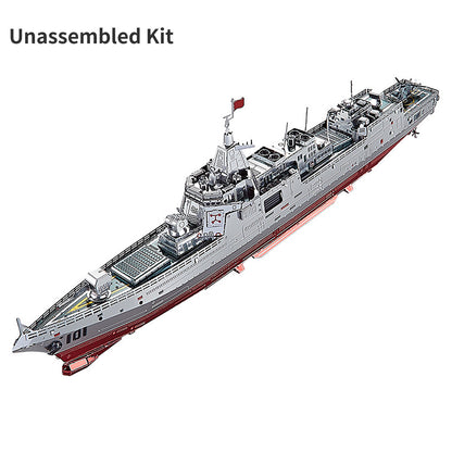 1:1000 3D Metal Battleship 055 Destroyer Model Military Ornaments Unassembled