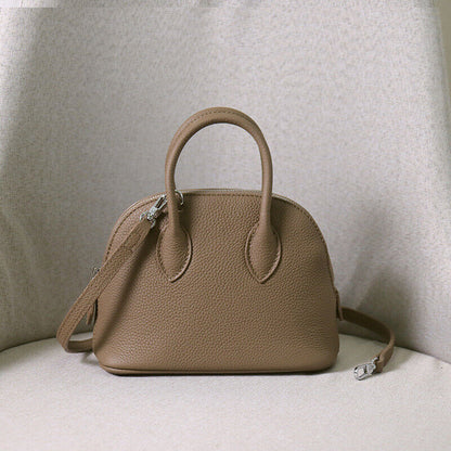 18/27/31 Real Leather Bowling Tote Purse Handbag Shoulder Bag Fashion Crossbody
