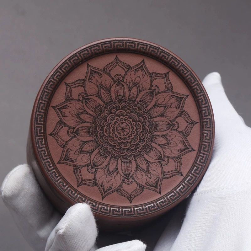 Yixing Purple Clay Beauty Cup Red Clay Carved Guifei Drunk Tea Cup Large