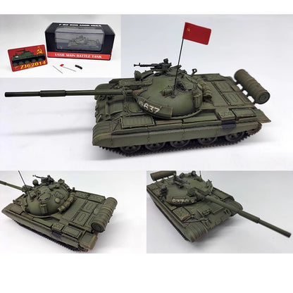 Fingertip Model 1/72Soviet T62BDD Main Battle Tank Far East Green Finished Model