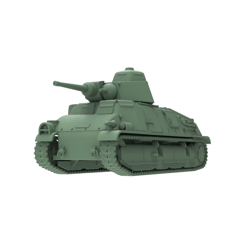 1/200 Military Model Kit France Somua S-35 Medium Tank ARL 2C Turret & 47mm Gun