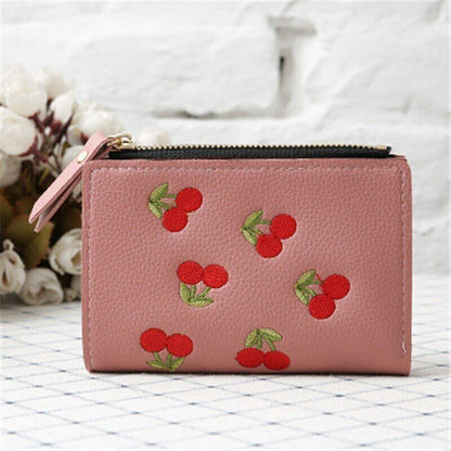 Women Wallet Coin Girl Purse Card Clmps Lady Holder Mini Cash Handbag PU Leather