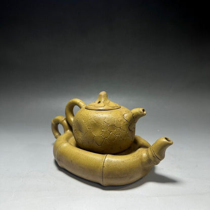 Chinese Yixing Zisha Clay Handmade Exquisite Teapot（壶上壶 底款：陈鸣远）