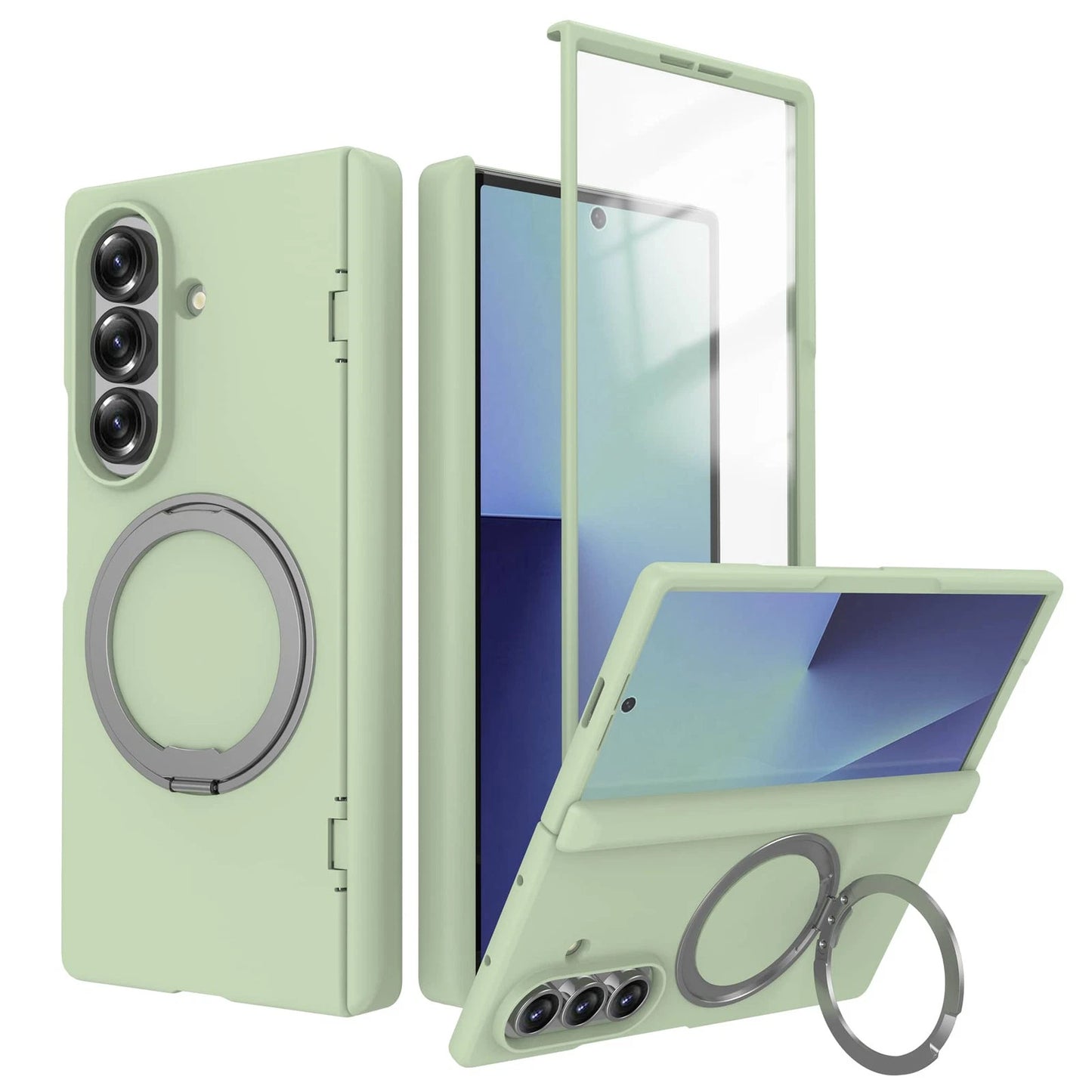 For Samsung Galaxy Z Fold 7 Magnetic Case 360 Kickstand & Ring Holder Shockproof