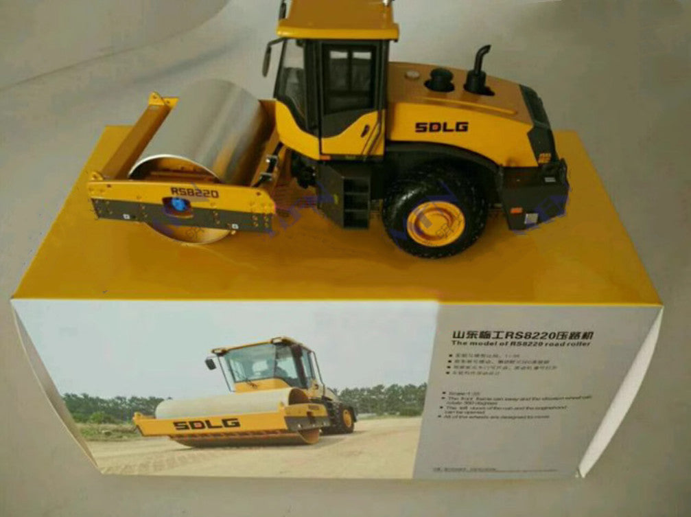 1:35 SDLG RS8220 Road Roller Construction Engineering Vehicle Diecast Model
