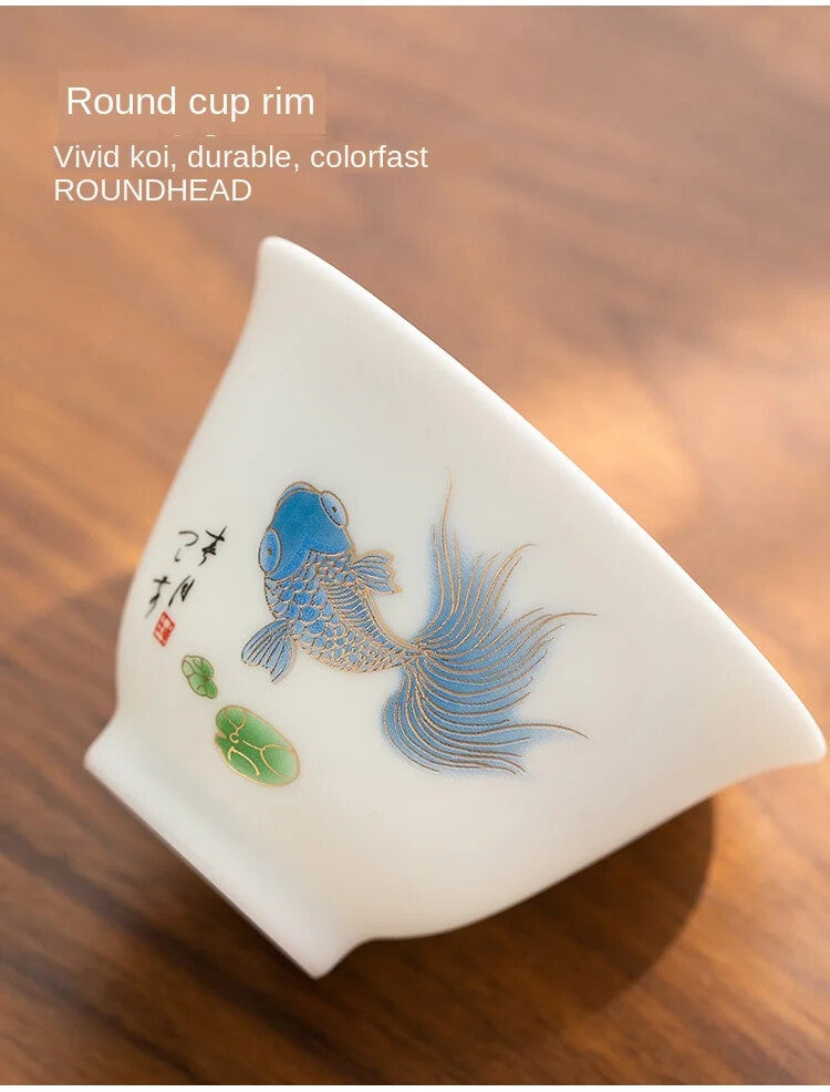 Cover Bowl Tea Cup Home New Style Ceramic Whiteware Large Cover Bowl Tea Bowl
