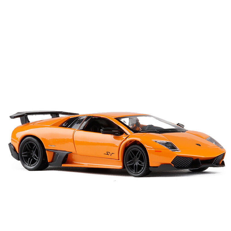 1/36 Scale Lamborghini Murcielago LP670-4 SV Model Car Diecast Toy Cars Orange