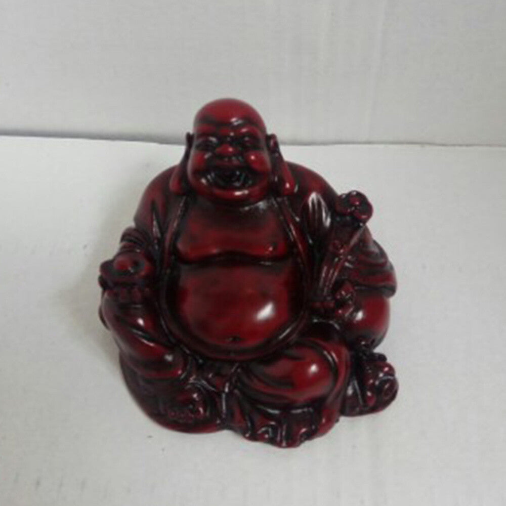 2.5"Resin Buddha Statue Laughing Maitreya Figurine Feng Shui Luck Decoration