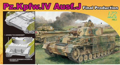 DRAGON 7629 1/72 Scale Pz.Kpfw.IV Ausf.J Final Production Model Kit