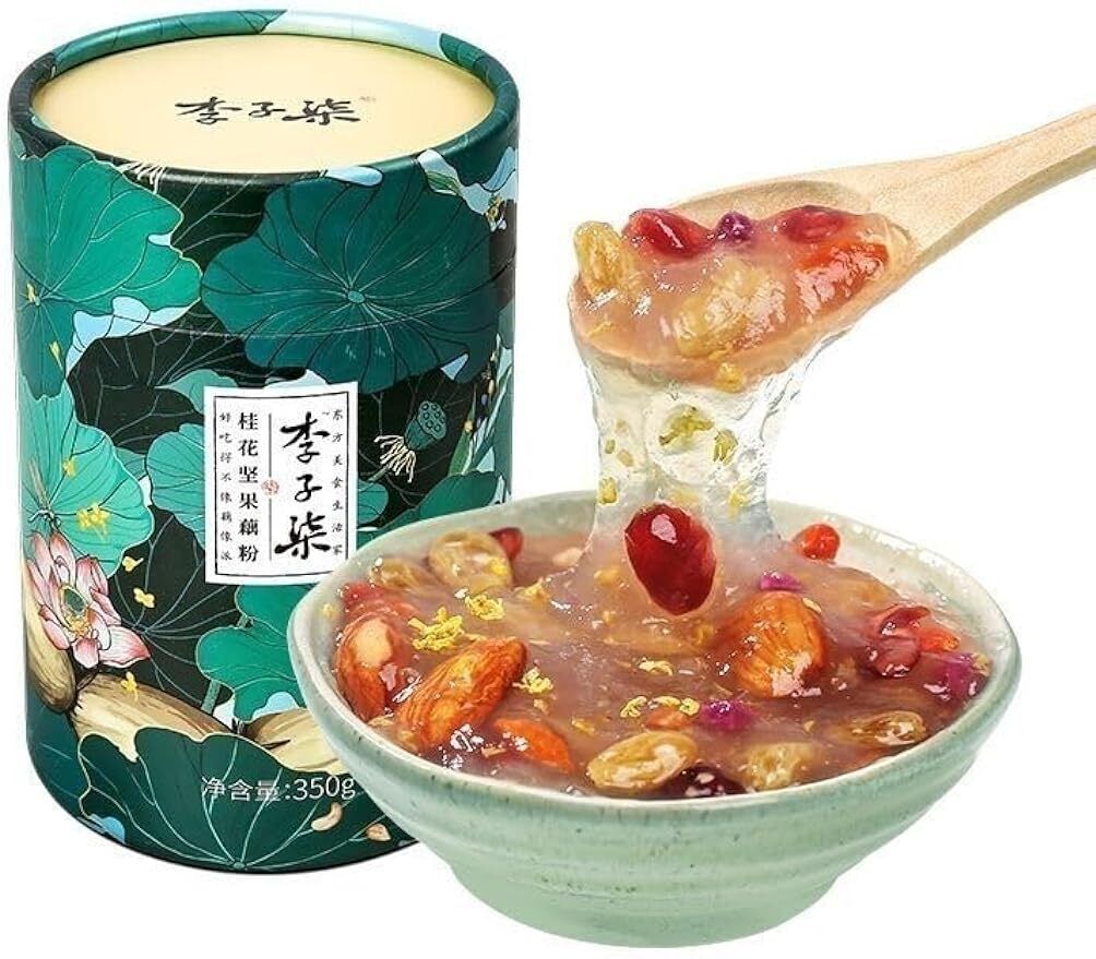 Chinese Lizhiqi Osmanthus and Nut Lotus Root Starch Powder Snacks 350g
