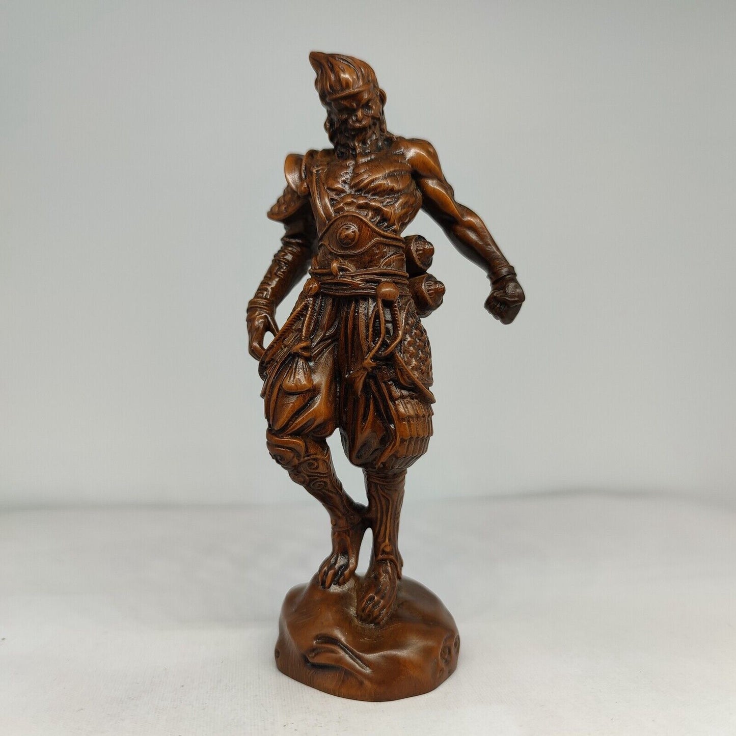 Christmas Presents Monkey King Sculpture Statue Wooden Carved Sun Wukong Decor