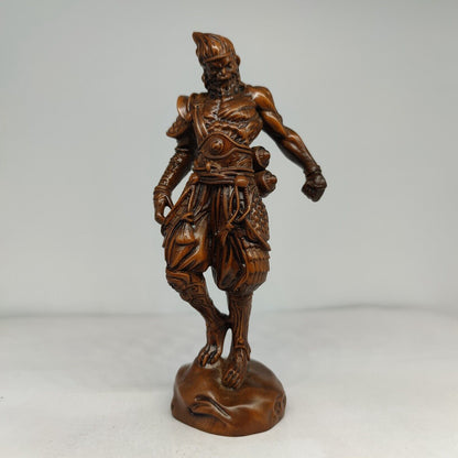 Christmas Presents Monkey King Sculpture Statue Wooden Carved Sun Wukong Decor