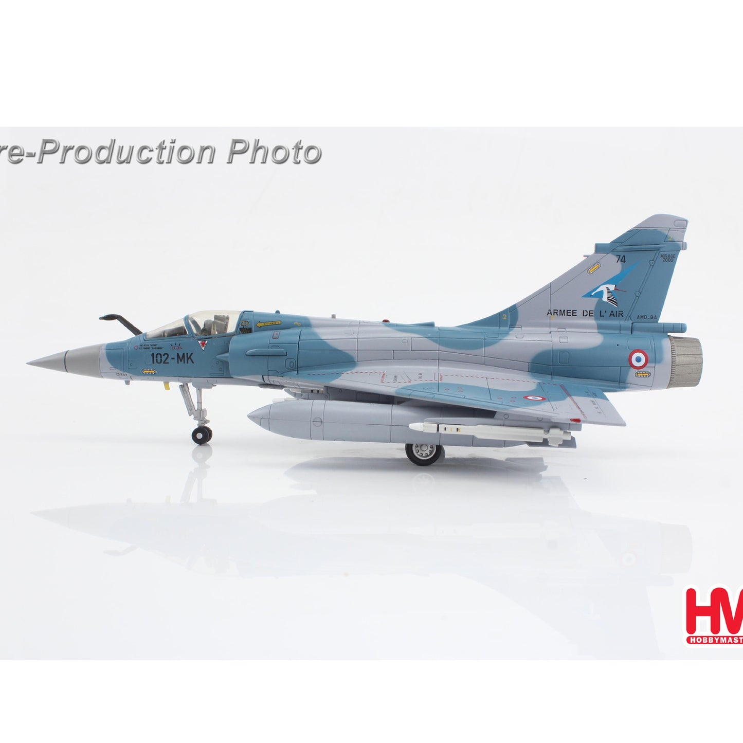 1:72 HM Mirage 2000-5 102-MK, French Air Force Fighte Diecast Aircraft Model