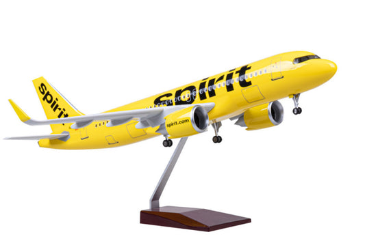 1:80 47CM Spirit AIRBUS A320neo Airplane Landing Gear Resin Aircraft Model