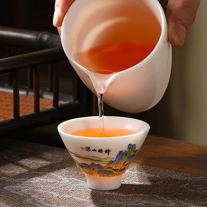 40Ml Chinese White Porcelain Kung Fu Tea Cup Tea Master Cup Tea Set -