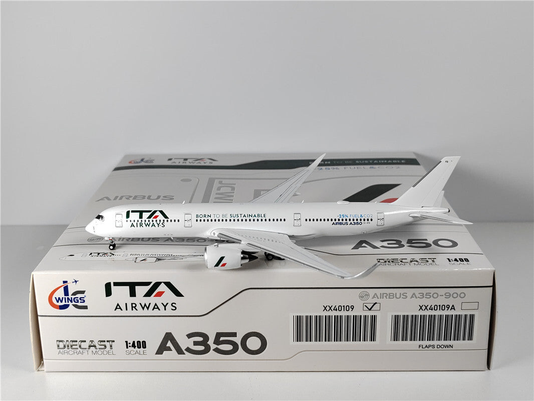 1:400 JC Wings ITA AIRWAYS AIRBUS A350-900 Passenger Airplane Diecast Model