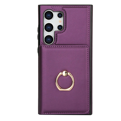 Wallet Case for Samsung Galaxy S24/S23/S22/S21 Ultra/Note 20 Ultra Rotation Ring
