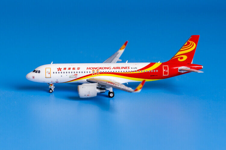 1:400 JC Wings HONGKONG AIRLINES AIRBUS A320 Passenger Airplane Diecast Model