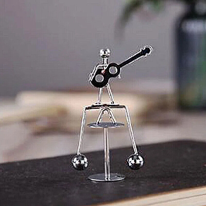Newton Cradle Iron Man Metal Perpetual Balance Physics Science Pendulum Figurine