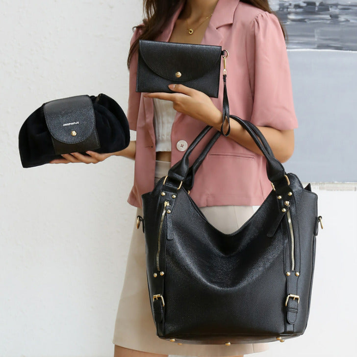 Women's 2022 New Large Capacity Shoulder Bag Hand Messenger Bag