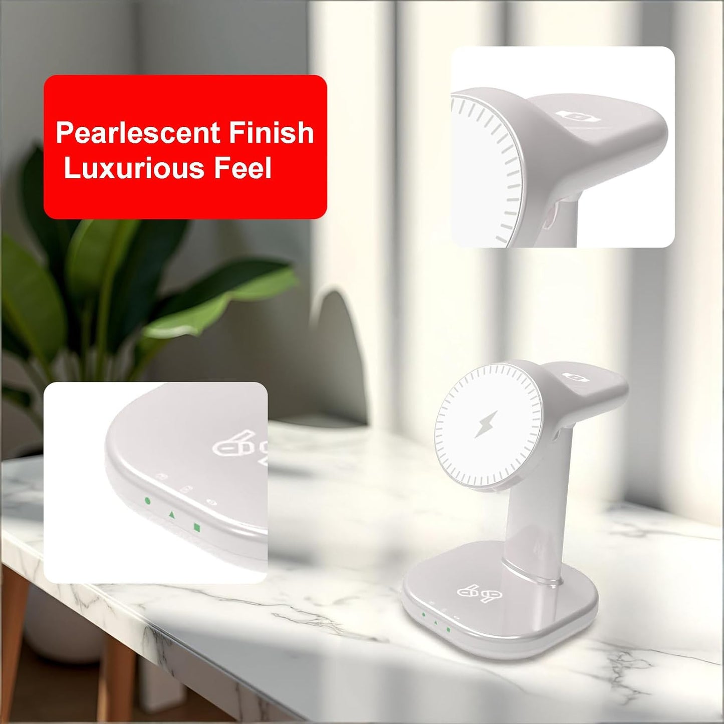 3 in 1 Wireless Charging Station for Magsafe Charger Stand,Magnetic Phone Charge
