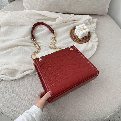 Large Shoulder Bag Travel Synthetic Leather Purse Handbag Pouch 19.5*10*24.5 CM