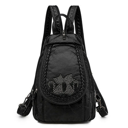 High Quality Backpack Women New Leather Backpack School Bag for Teenage Girls