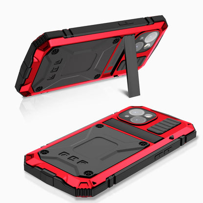 Full-Body Rugged Armor Aluminum Alloy Phone Case for iPhone 17 Pro Max/16/15