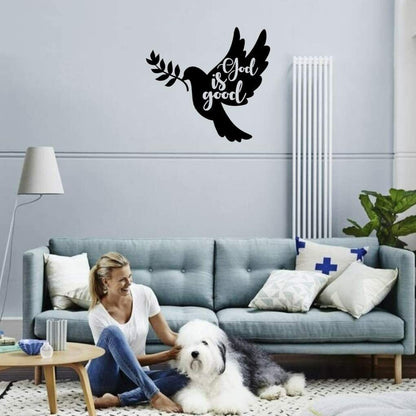 God Is Good Dove - Metal Wall Decor - Metal Wall Art Home Decor -Dove of Peace