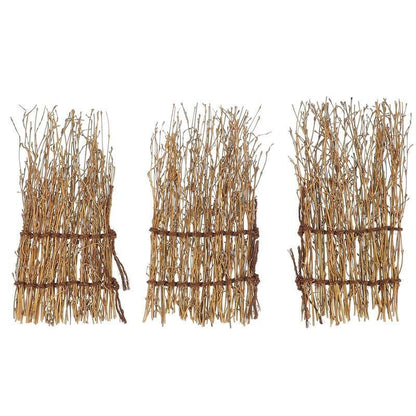 Plates Decor 3Pcs Bamboo Fence Sushi Sashimi Japanese Tray Decorations Landscape