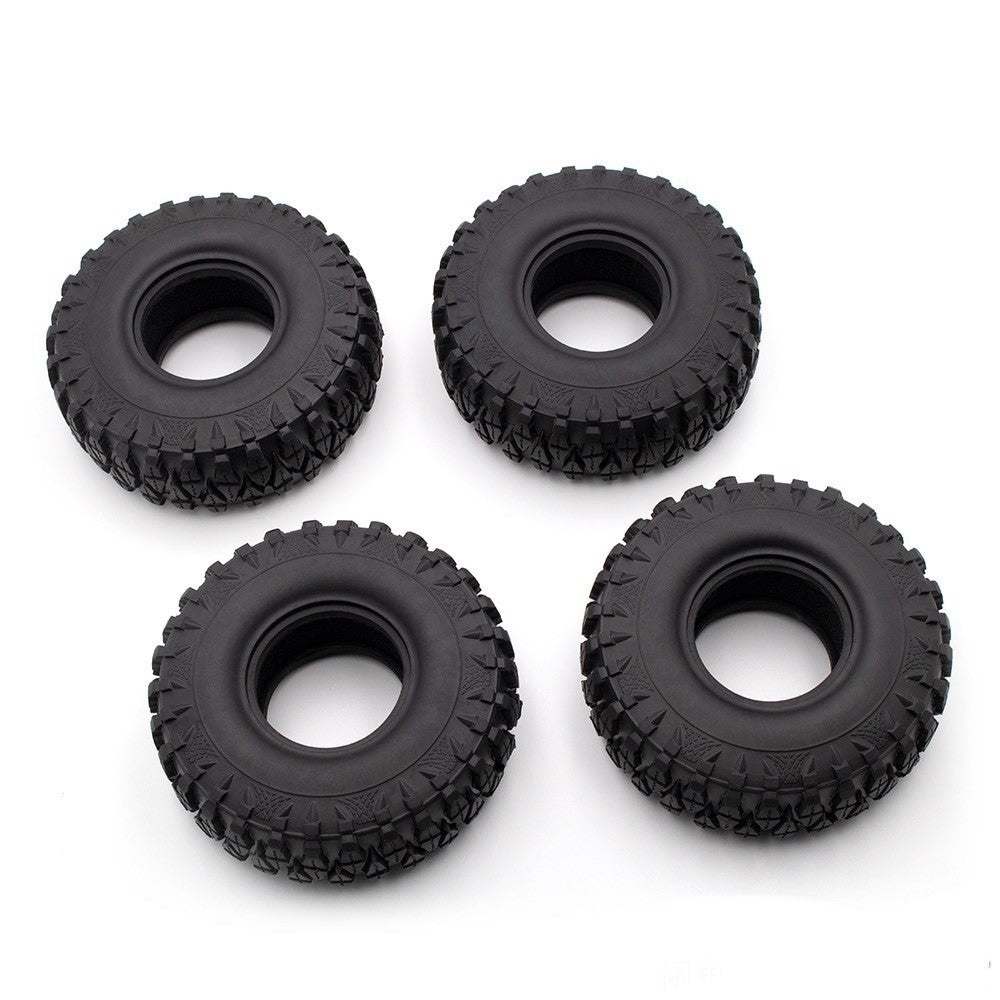 4Pack 1/10 RC Car 1.9" Rubber Wheel Tyres Tires Cover For 1.9in RC Wheel Rim E