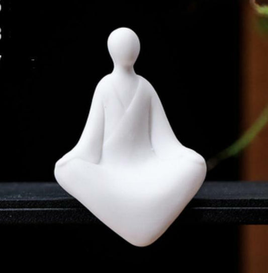 2.9"Chinese White Porcelain Ceramics Lovable Elephant Figurine Statue Statues 3
