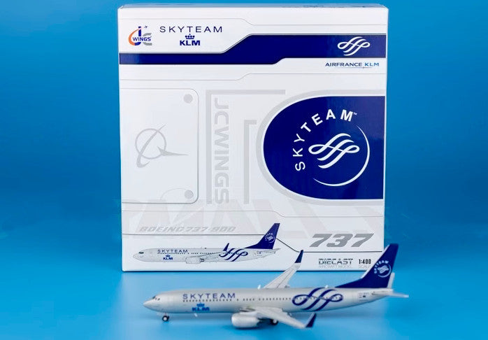 1:400 JC Wings KLM SKYTEAM BOEING 737-900 Passenger Plane Diecast Aircraft Model