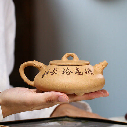 Handmade Tea Pot Marked Creative Shipiao Pot Master Yixing Zisha Duan Clay Pot
