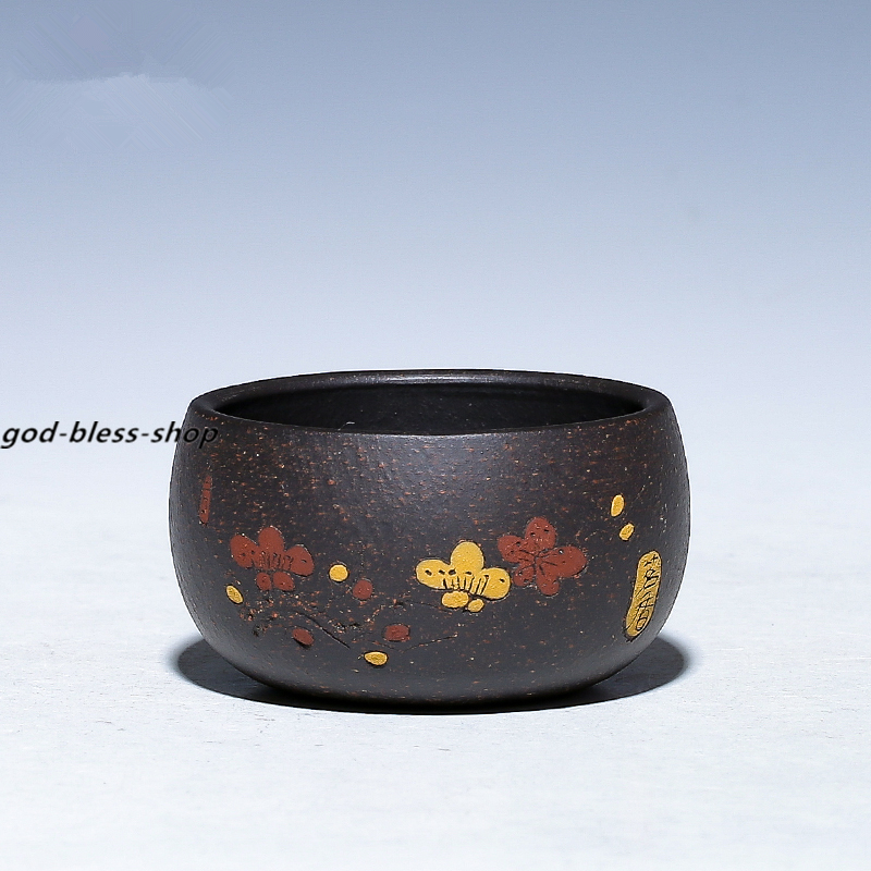 Real Yixing Zisha Tea Cup Black Galaxy Clay Master Cup 60ml / 110ml Kungfu Cups