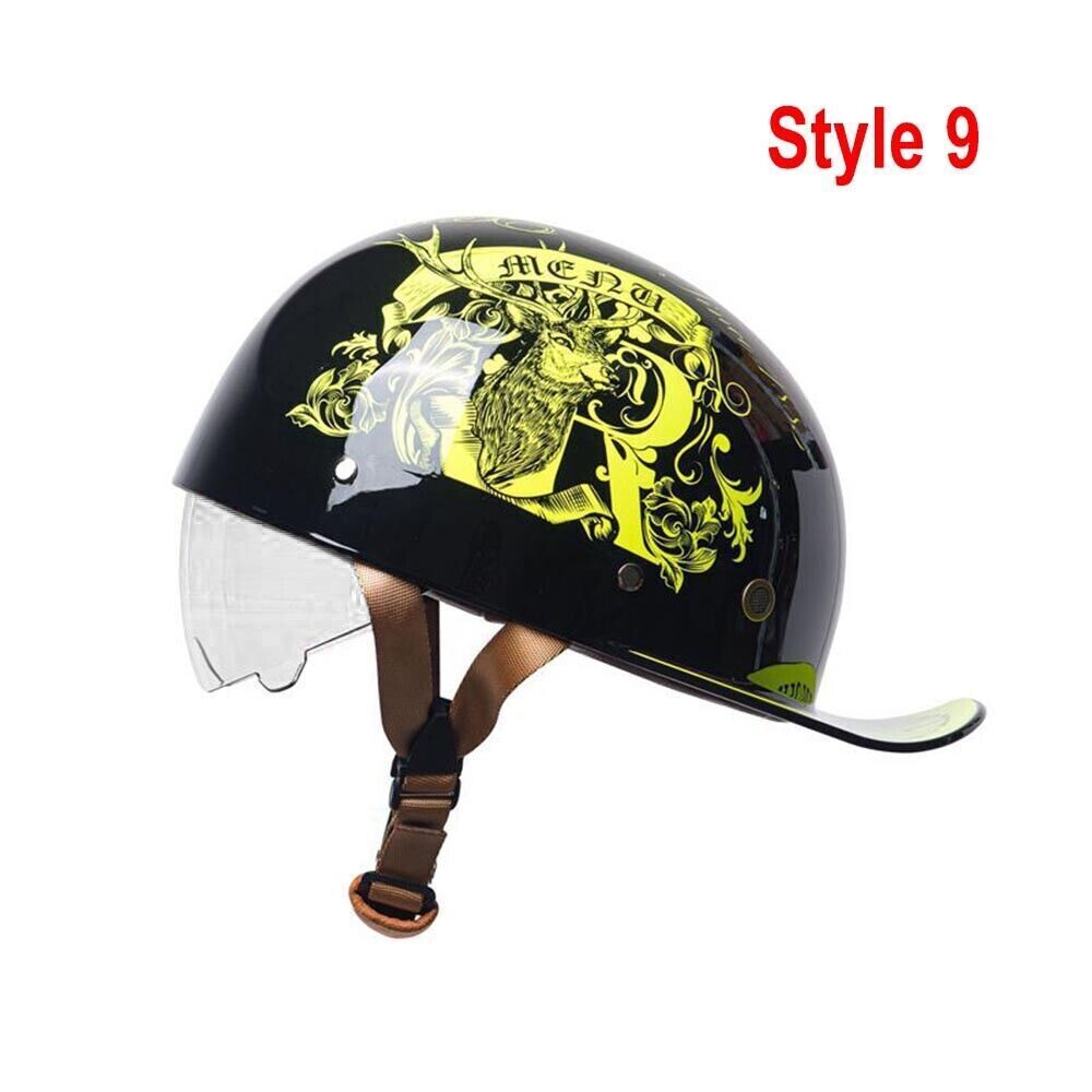 Motorcycle Duck Helmet Retro Helmets Baseball Cap Half Colorful Men Head Safety