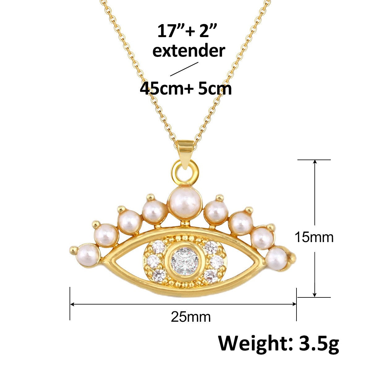 Turkish Blue Evil Eye Pendant Copper Zircon Charm Plated Eco Friendly DIY