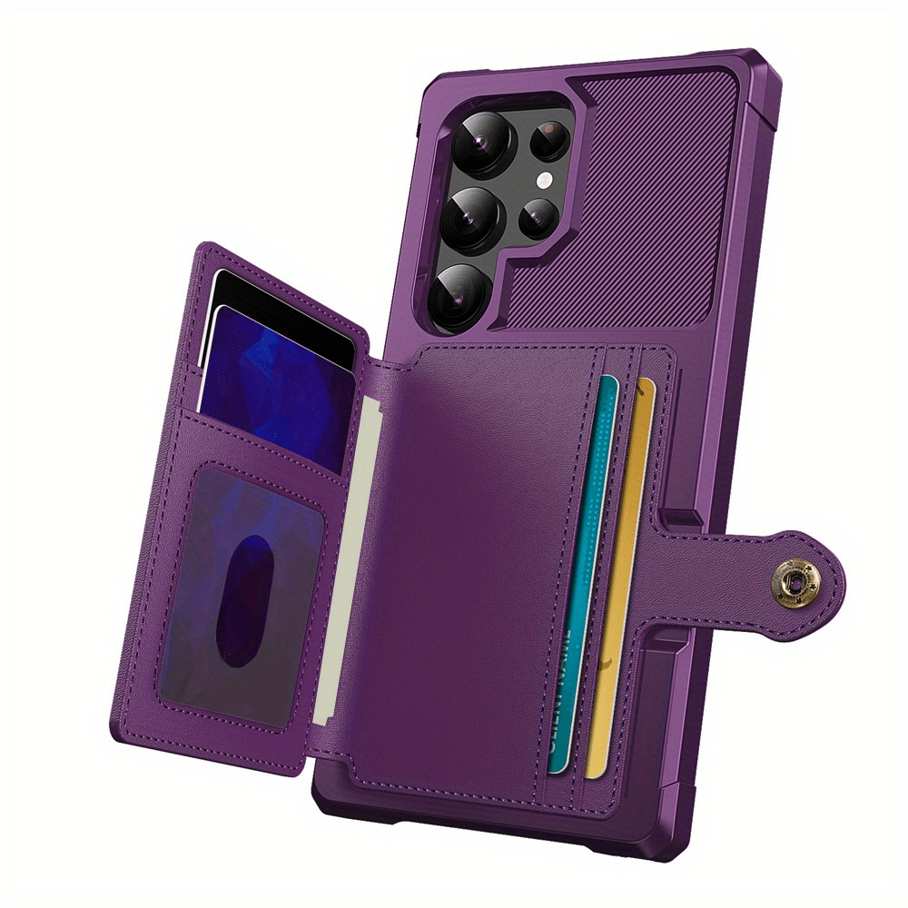 For Samsung Galaxy S24 S23 S22 S21 Ultra 5G Flip Wallet Cover with Card Holder
